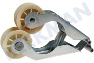 Kenmore 481235818055 Spanrol geschikt voor o.a. AWL220,TRA4321WS,AWZ865, Set 2x spanrol + houder geschikt voor o.a. AWL220,TRA4321WS,AWZ865,