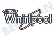 LG C00312872  Sticker geschikt voor o.a. diverse koel- en vrieskasten Whirlpool Whirlpool logo geschikt voor o.a. diverse koel- en vrieskasten Whirlpool