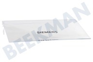 Siemens 498929, 00498929 Vrieskist Klep geschikt voor o.a. KF18LA50, KI38SA50 Van botervak transparant rechts, 193x100mm geschikt voor o.a. KF18LA50, KI38SA50