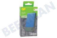 GP GPPBM20BBLMSR907 MP20B  Powerbank M2 Serie 20.000mAh Blauw geschikt voor o.a. 20.000mAh, USB-A, USB-C