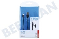 Spez 10182 Micro  USB Kabel 100cm Zwart geschikt voor o.a. Micro USB