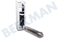 Calex  2101002200 Lidingo Titanium Spiraal Filament E27 6W geschikt voor o.a. E27 6W 190lm 1800K Dimbaar