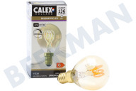 Calex  1001002700 Kogel LED lamp Flexible Filament Gold E14 Dimbaar geschikt voor o.a. E14 2,5W 136lm 2100K Dimbaar