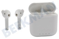 Universeel DEFD4312  True Talk Earbud, Wit geschikt voor o.a. Draadloos, Bluetooth 5.2, USB-C