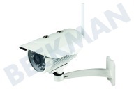 Alecto DVC210IP  DVC-210IP Draadloze IP buitencamera geschikt voor o.a. Compleet door app bedienbare videobewaking