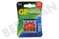 LR03 AAA batterij GP Alkaline Ultra Plus 1,5V 4 stuks