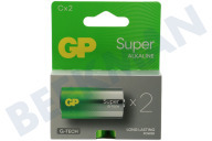 GP GPSUP14A784C2 LR14 C batterij GP Super Alkaline 1,5V 2 stuks geschikt voor o.a. Baby Super Alkaline