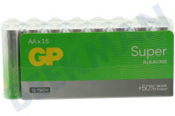 GP GPSUP15A067S16 LR06 AA batterij GP Super Alkaline Multipack 1,5V 16 stuks geschikt voor o.a. Penlite Super Alkaline