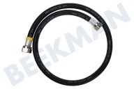 Easyfiks SM2053  Gasslang geschikt voor o.a. Gastec 100 cm met koppelingen Rubber flexibel voor los staande apparaten geschikt voor o.a. Gastec 100 cm met koppelingen