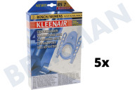 Kleenair 461407  Stofzuigerzak geschikt voor o.a. VS 52-58-Optima- Micro Fleece 4 stuks geschikt voor o.a. VS 52-58-Optima-