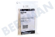 Nilfisk 107413077 Stofzuiger Stofzuigerzak geschikt voor o.a. VP600 Papier 10 stuks geschikt voor o.a. VP600