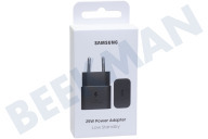 Samsung SAM-10383-PK  EP-T2510NBEGEU Samsung USB-C Wall Adapter, Zwart geschikt voor o.a. USB-C