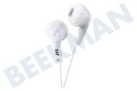 JVC HAF160WEP HA-F160-W-E Gumy In Ear Hoofdtelefoon Hoofdtelefoon Wit geschikt voor o.a. Wit met 1 meter snoer