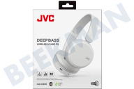 JVC HAS36WWU HA-S36W Deep Bass Draadloze  Hoofdtelefoon Wit geschikt voor o.a. Bluetooth, Bass Boost functie