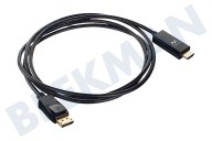 Ewent  AC7550 DisplayPort naar HDMI Adapterkabel 1,8 meter geschikt voor o.a. 4K resolutie 3840x2160 30Hz