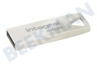Integral  INFD64GBARC 64GB ARC USB Flash Drive geschikt voor o.a. USB 2.0, 64GB
