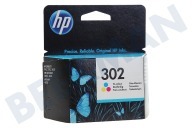 HP Hewlett-Packard HP-F6U65AE HP printer F6U65AE HP 302 Color geschikt voor o.a. Deskjet 1110, 2130, 3630