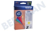 Brother BROI223Y LC-223Y  Inktcartridge geschikt voor o.a. DCP-J4120DW, MFC-J4420DW, MFC-J4620DW LC-223 Yellow geschikt voor o.a. DCP-J4120DW, MFC-J4420DW, MFC-J4620DW