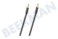 Oehlbach  D1C33180 Excellence Stereo-Audio Kabel, 3,5mm Jack, 0,25 Meter geschikt voor o.a. Vergulde connectoren, 0,25 meter