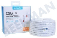 Technetix 11200600  COAXIH-10M-S Coax Installatiekabel 10 meter geschikt voor o.a. 4K Ultra HD