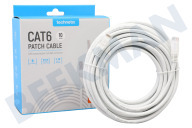 Technetix 11201702 CAT6-10M-SHOP CAT6 UTP  Aansluitkabel RJ45 10 Meter geschikt voor o.a. Snelheden van 10Gbps