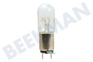 Bauknecht 10004773 Microgolfoven Lampje geschikt voor o.a. Moulinex-Toshiba-Daewoo-Sharp 25W Amp aansl. 4,3mm geschikt voor o.a. Moulinex-Toshiba-Daewoo-Sharp