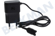 Braun 80761300  Lader geschikt voor o.a. BG7550, BT9420, BT3440, BT5410, BT7420, MGK3441 Low Power simple Plug, 5V, MN5221 geschikt voor o.a. BG7550, BT9420, BT3440, BT5410, BT7420, MGK3441