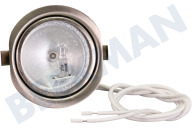Etna 400189  Lamp geschikt voor o.a. WS9011LMUU, A4422TRVS, ISW870RVS Spot, compleet, Chroom rand geschikt voor o.a. WS9011LMUU, A4422TRVS, ISW870RVS