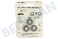 NewSPeak 0788364338433 BE-N2 Shaver-Parts SH30 scheerkop Series 1000 + 3000 geschikt voor o.a. SH30