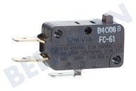 Whirlpool 480120100814  Microswitch geschikt voor o.a. AMW742, AMW712, VT265 Schakelaar, 3 contacten geschikt voor o.a. AMW742, AMW712, VT265