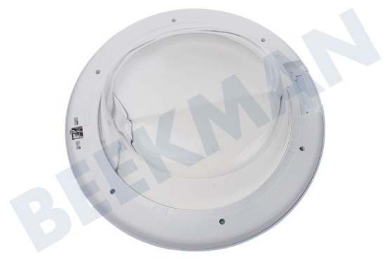Indesit Wasmachine 306743, C00306743 Vuldeur Compleet wit, schuin glas