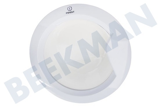 Whirlpool Wasmachine C00306743 Vuldeur Compleet wit, schuin glas