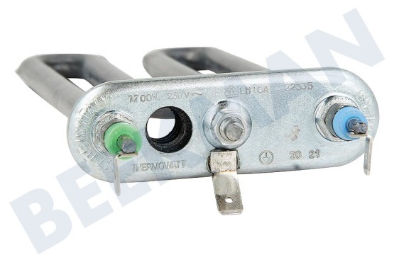 Ariston Waschmaschine Heizelement 1700 Watt, kurz, gerade mit Loch