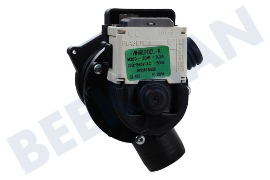 Maytag Waschmaschine Pumpe Ablaufpumpe, 2 Stutzen -Plaset-
