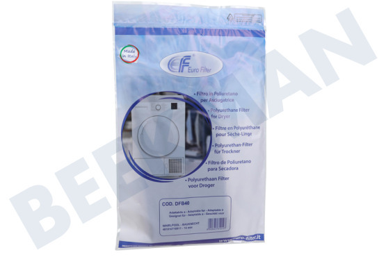 Whirlpool Trockner Filter Schaumfilter