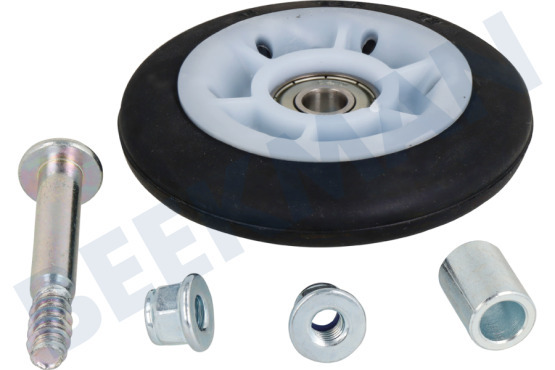 Siemens Wasdroger 613598, 00613598 Loopwiel Voor trommel, asgat 8mm