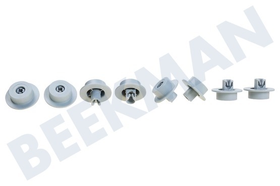 Frigidaire gallery Vaatwasser Wiel Wielenset van onderkorf, 8 stuks