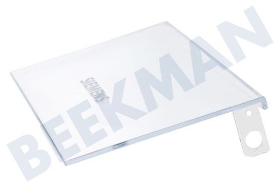 Siemens Koelkast 498929, 00498929 Klep Van botervak transparant rechts, 193x100mm