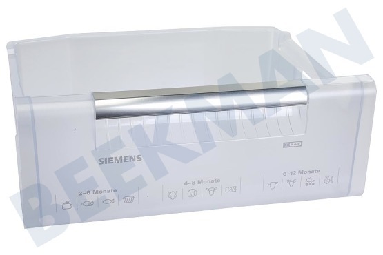 Siemens Koelkast 448683, 00448683 Vrieslade Transparant, met greep