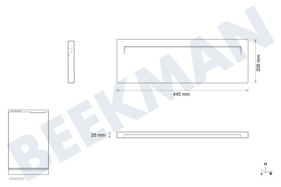 Bosch Koelkast Front van lade