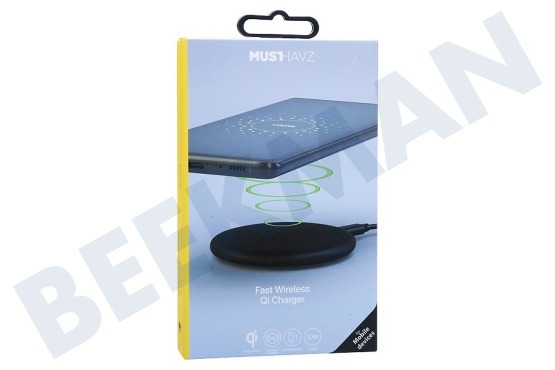 Universeel Fast Wireless QI Charger Black