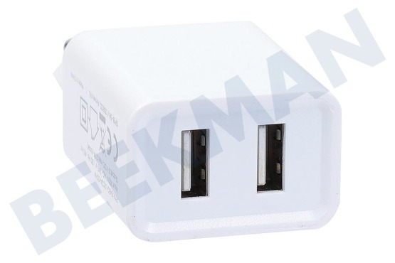 Nokia USB oplader 230V 2,1A/5V 2-poort wit