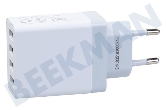 Samsung USB oplader 230V 4,8A/5V 4-poort wit