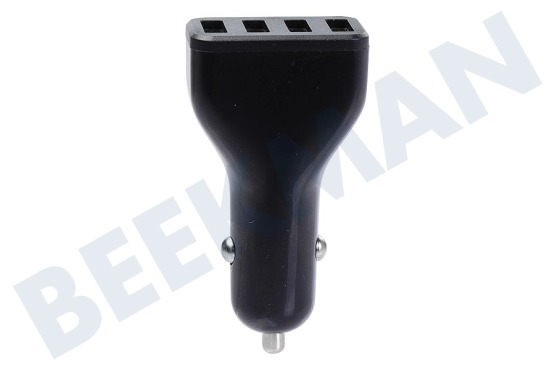 HTC USB oplader 12V 4,8A/5V 4-poort zwart