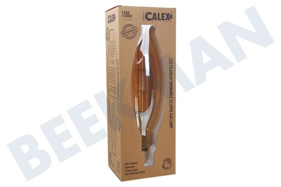 Calex 425662 Calex LED volglas LangFilament Giant Elips Goud 11W 3.5K