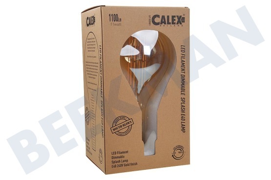 Calex 425622 Calex LED volglas LangFilament Giant Splash Goud 11W E40