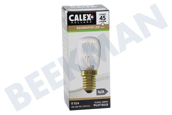 Calex 474470 Calex Pearl LED Schakelbordlamp 240V 1,0W E14 T26x60mm
