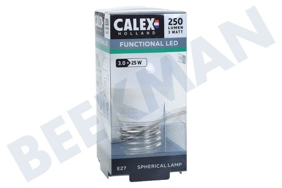 Calex 472746 Calex LED Kogellamp 240V 3Watt E27 P45, Flame 200 lumen