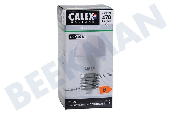 Calex 417426 Calex LED Kogellamp 240V 5W 470lm E27 P45, 2700K