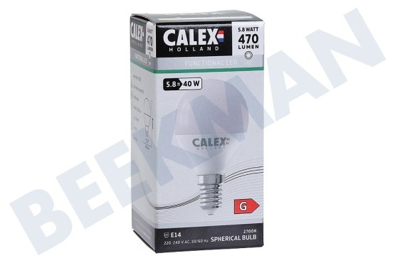 Calex 1301000800 LED Kogellamp 5,8W E27
